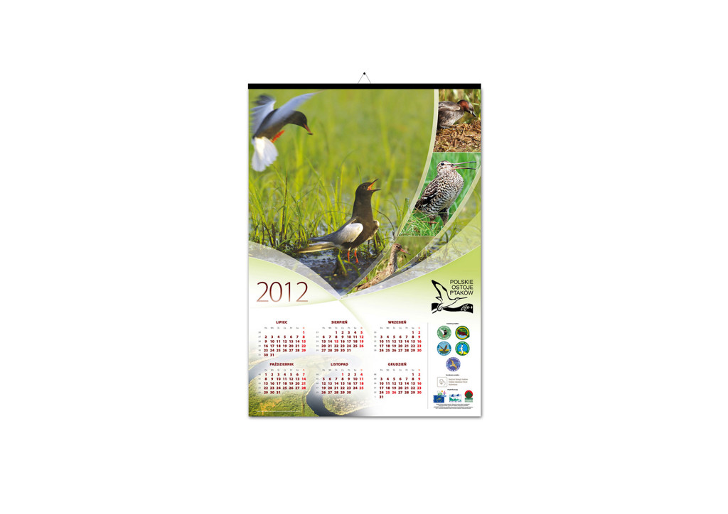 kalendarz plakatowy polskie ostoje ptaków