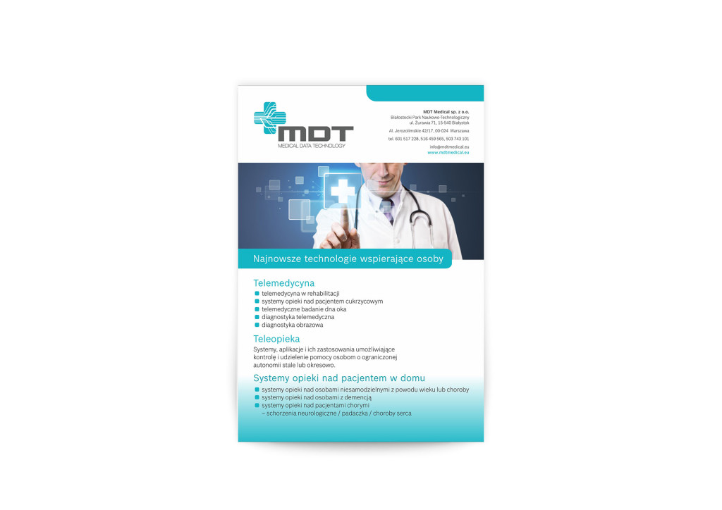 plakaty, ulotki MDT Medical Data Technology